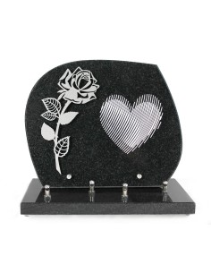 PLAQUE GRANIT 23X28 DECOR INOX