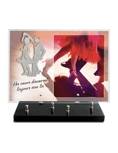 PLAQUE IMPRIMEE 25X35 + MOTIF INOX DANSEURS