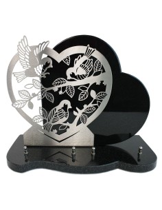 PLAQUE GRANIT COEUR 30X39CM...