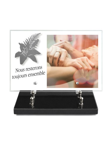 PLAQUE IMPRIMEE 20X30 + MOTIF INOX LYS