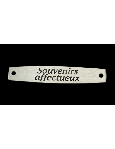 SACHET 5 INTERS INOX "SOUVENIRS AFFECTUEUX"