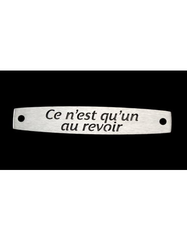 SACHET 5 INTERS INOX "CE N'EST QU'UN AU REVOIR"