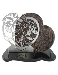PLAQUE GRANIT COEUR 30X39CM...