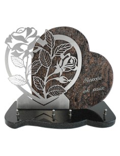 PLAQUE GRANIT COEUR 30X39CM...