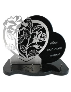 PLAQUE GRANIT COEUR 30X39CM...