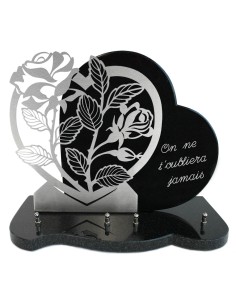 PLAQUE GRANIT COEUR 30X39CM...