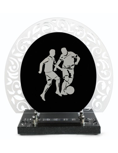 PLAQUE ALTU MOTIF DECOUPE 28X31.5CM FOOTBALL