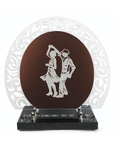 PLAQUE ALTU MOTIF DECOUPE 28X31.5CM DANSEURS