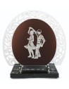 PLAQUE ALTU MOTIF DECOUPE 28X31.5CM DANSEURS