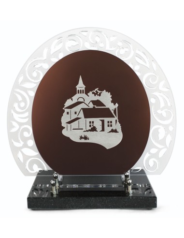 PLAQUE ALTU MOTIF DECOUPE 28X31.5CM VILLAGE