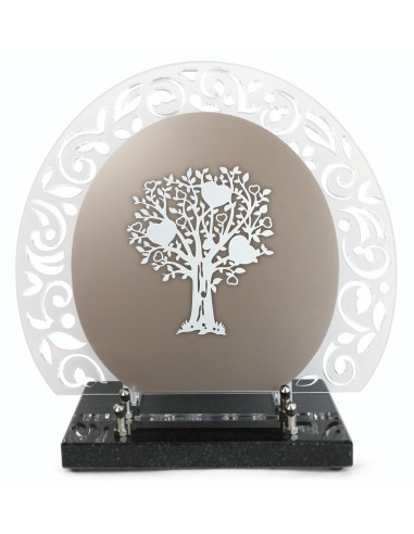 PLAQUE ALTU MOTIF DECOUPE 28X31.5CM ARBRE