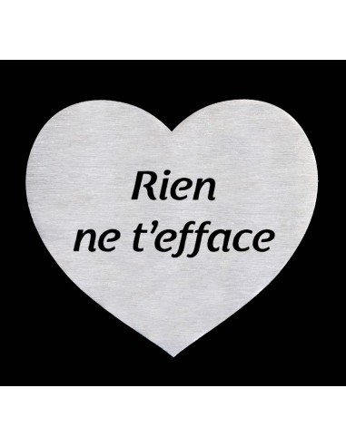 COEUR AVEC TEXTE DECOUPE RIEN NE T'EFFACE