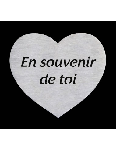 COEUR AVEC TEXTE DECOUPE EN SOUVENIR DE TOI