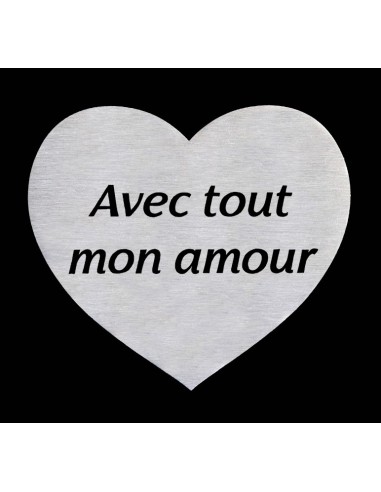 PLAQUE GRANIT NOIR 20X30CM DECOR INOX