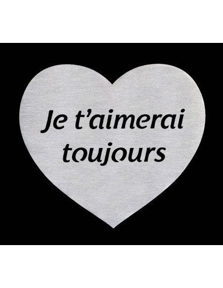 PLAQUE GRANIT NOIR 20X30CM DECOR INOX