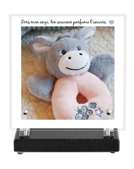 PLAQUE ENFANT IMPRIMEE CARRE 18X18