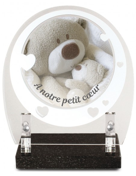 PLAQUE ENFANT IMPRIMEE RONDE 19X20