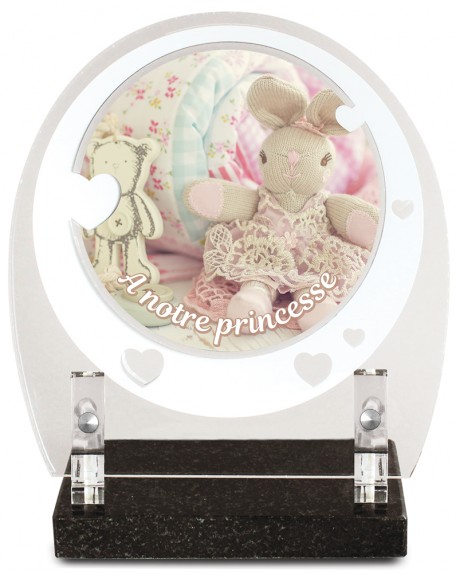 PLAQUE ENFANT IMPRIMEE RONDE 19X20