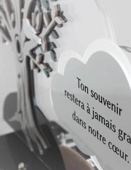 PLAQUE ALTU 32X38CM ARBRE & NUAGE TEXTE