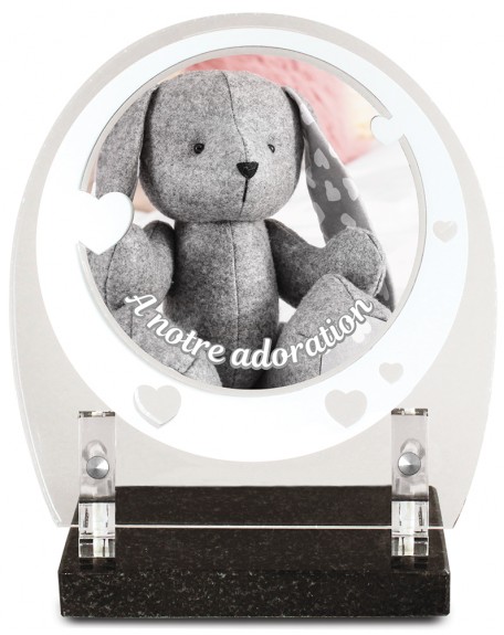 PLAQUE ENFANT IMPRIMEE RONDE 19X20