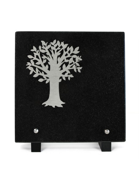 LOT DE 5 PLAQUES GRANIT 20X20CM MOTIF INOX "OFFRE SPECIALE" 