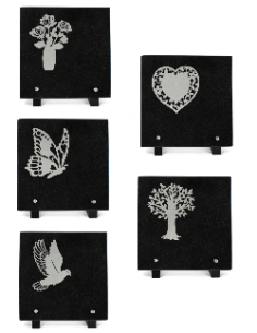 LOT DE 5 PLAQUES GRANIT...