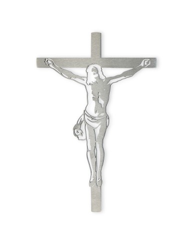 CHRIST SUR CROIX INOX 4MM - 20X30CM