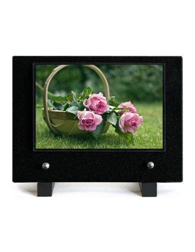 PLAQUE IMPRIMEE 15X21 FLEURS