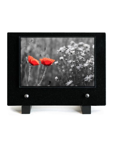 PLAQUE IMPRIMEE 15X21 FLEURS