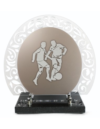 PLAQUE ALTU MOTIF DECOUPE 28X31.5CM FOOTBALL