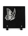 PLAQUE GRANIT 20X20CM MOTIF INOX