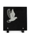 PLAQUE GRANIT 20X20CM MOTIF INOX