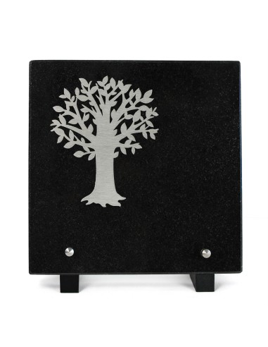 PLAQUE GRANIT 20X20CM MOTIF INOX