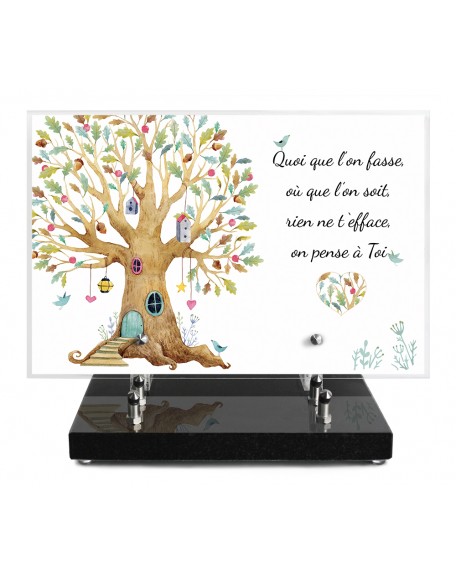 PLAQUE IMPRIMEE 20X30 DESSINS ARBRES