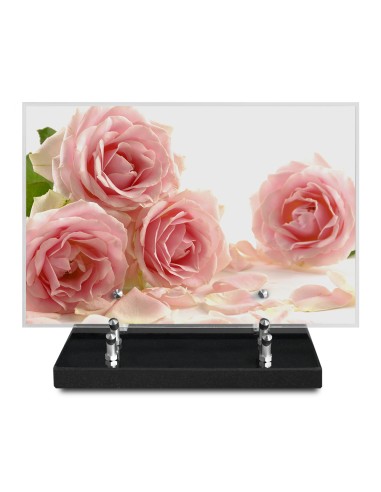 PLAQUE IMPRIMEE 20X30 FLEURS