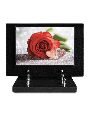 PLAQUE IMPRIMEE S/SOCLE 20X30 FLEURS