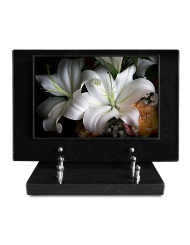 PLAQUE IMPRIMEE S/SOCLE 20X30 FLEURS