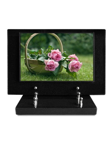 PLAQUE IMPRIMEE S/SOCLE 20X30 FLEURS