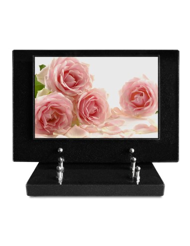 PLAQUE IMPRIMEE S/SOCLE 20X30 FLEURS