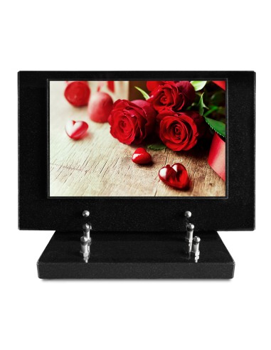 PLAQUE IMPRIMEE S/SOCLE 20X30 FLEURS