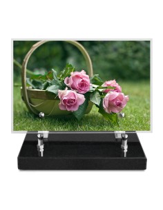PLAQUE IMPRIMEE 15X22,5 FLEURS