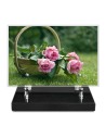 PLAQUE IMPRIMEE 15X22,5 FLEURS