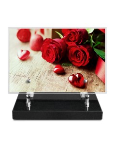 PLAQUE IMPRIMEE 15X22,5 FLEURS