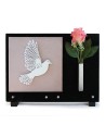 PLAQUE GRANIT GRES CERAME 25X35CM DECOR INOX