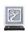 PLAQUE EN GRES CERAME + MOTIF INOX 24X24CM 
