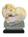 PLAQUE IMPRIMEE DOUBLE CŒUR 23X24 SPORTS LOISIRS