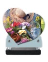 PLAQUE IMPRIMEE DOUBLE CŒUR 18X19 SPORTS LOISIRS