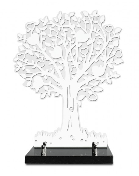 ARBRE INOX BLANC 30X37 FORMAT L DOUBLE ALTU INCOLORE + 2 INTERS