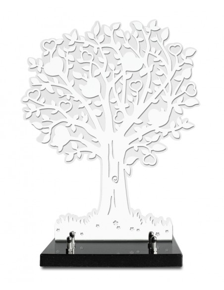 ARBRE INOX BLANC 30X37 FORMAT L DOUBLE ALTU INCOLORE + 2 INTERS