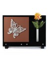 PLAQUE GRANIT GRES CERAME 25X35CM DECOR INOX